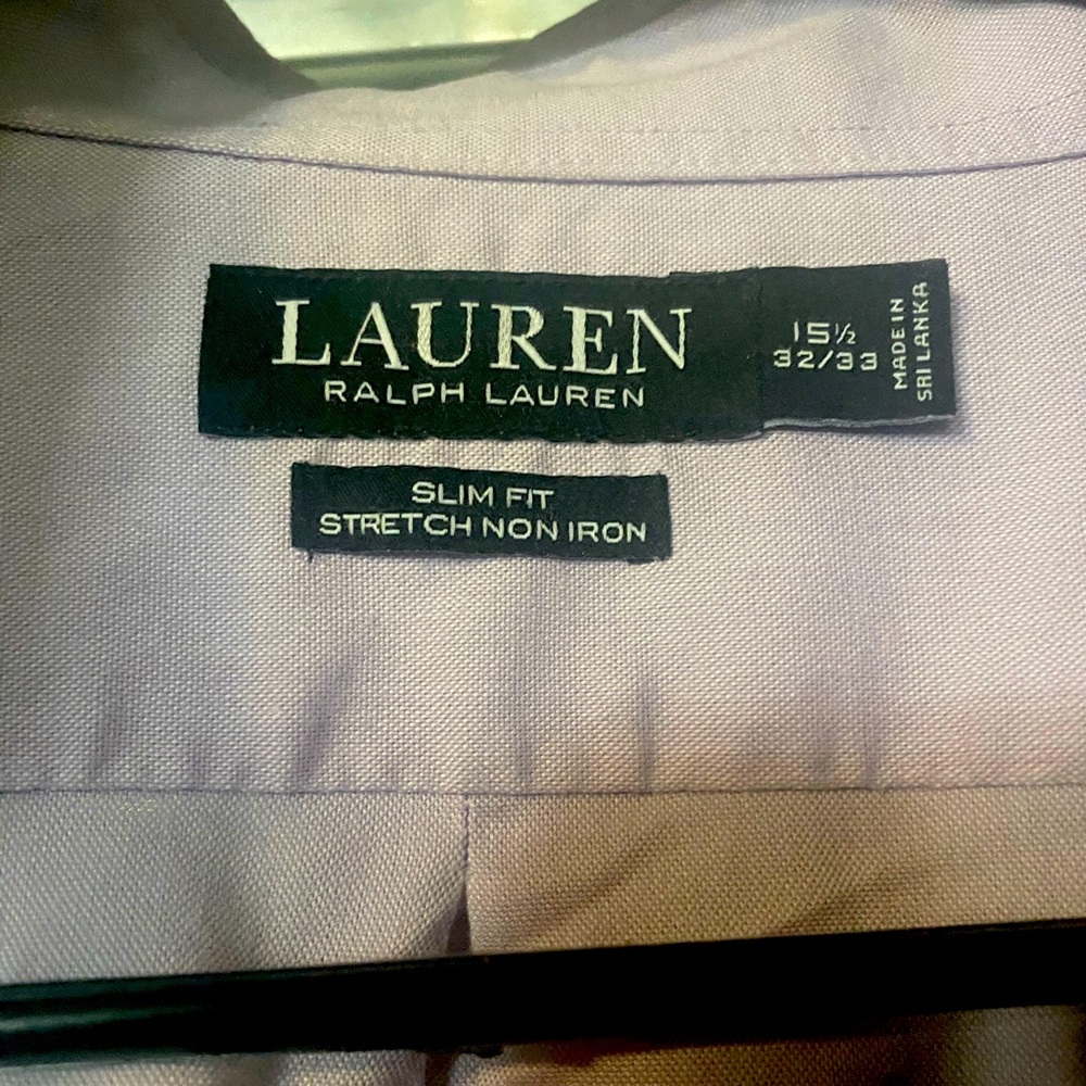 Lauren by Ralph Lauren Men’s Dress Shirt Neck 15.5 Arm 32-33